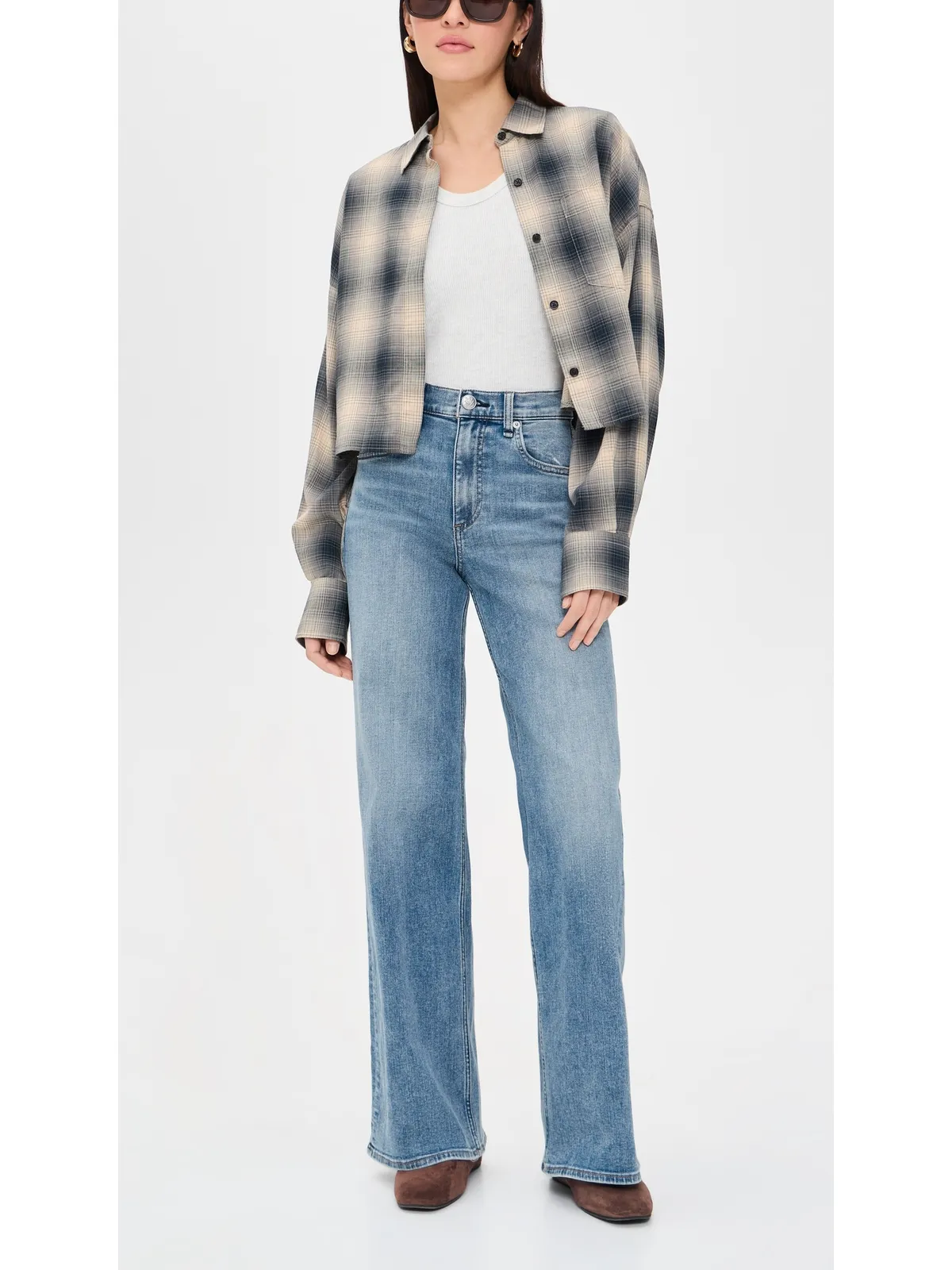 rag & bone フレキシ アンディ フルワイドジーンズ リヨン - 画像5