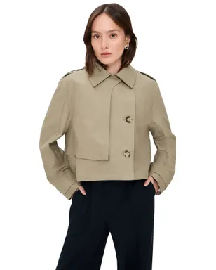rag & bone クロップド トレンチコート - サムネイル1