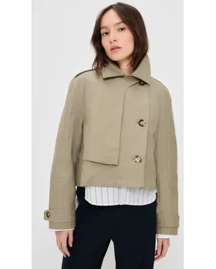 rag & bone クロップド トレンチコート - サムネイル2