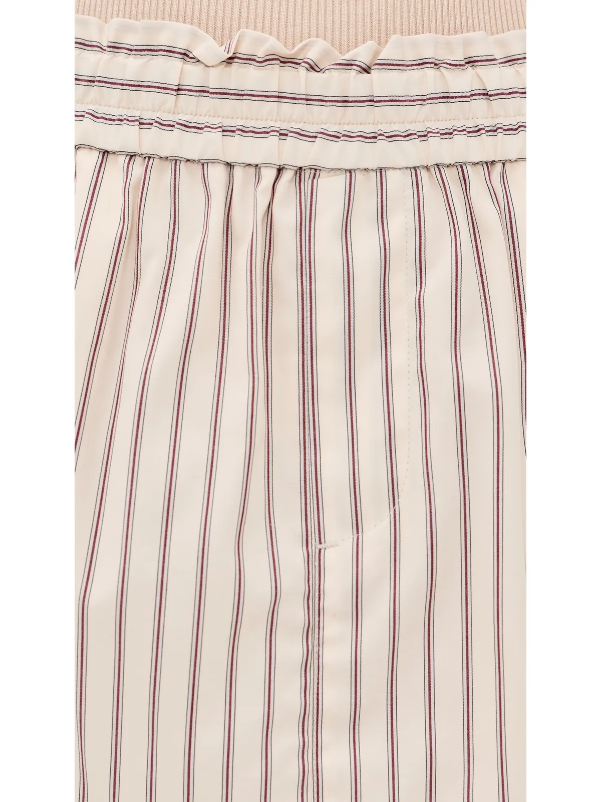 rag & bone Beccaストライプ柄ミニスカート レッドストライプ - 画像6