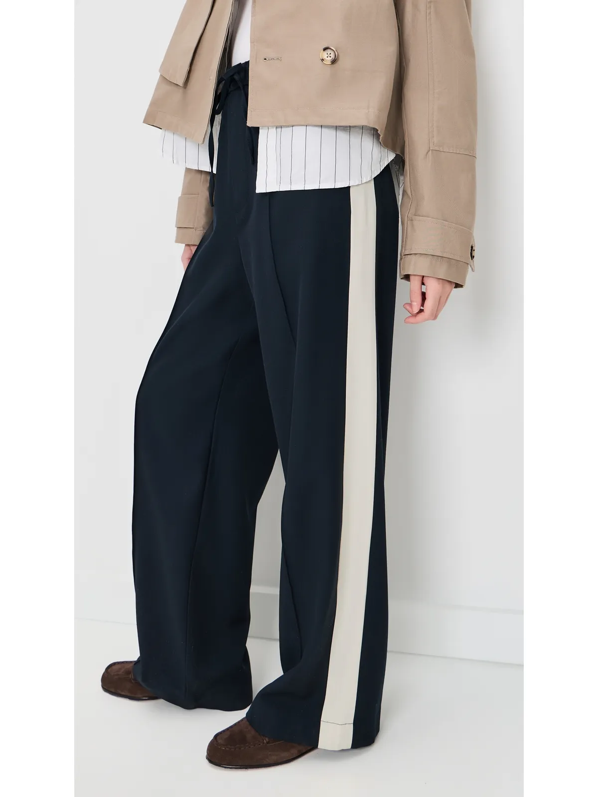 rag & bone シエナ ウール サイドストライプパンツ Sal M - 画像2