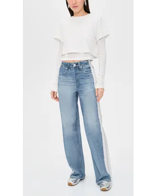 rag & bone ミラマー テリー プルオン ワイドレッグパンツ - サムネイル5