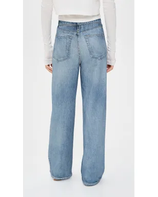 rag & bone ミラマー テリー プルオン ワイドレッグパンツ - サムネイル3