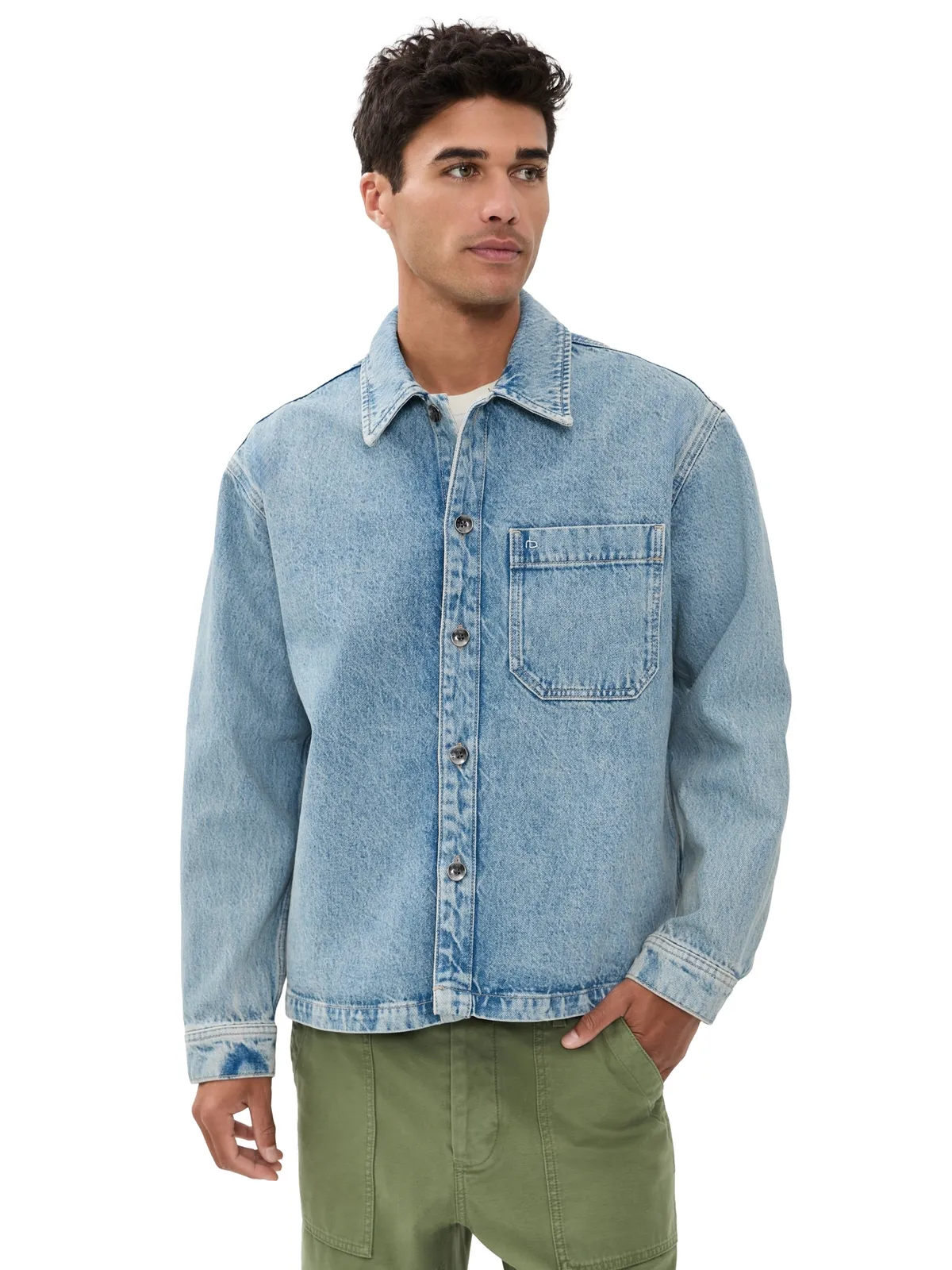 rag & bone Astor デニム オーバーシャツ - 画像1