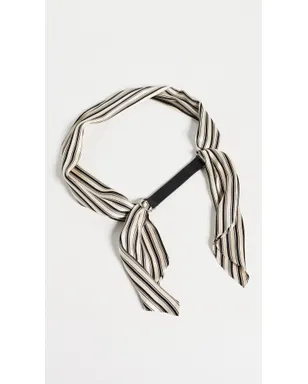 rag & bone ミケーレ スカーフベルト ブラックストライプ - サムネイル2