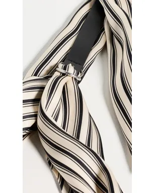 rag & bone ミケーレ スカーフベルト ブラックストライプ - サムネイル4