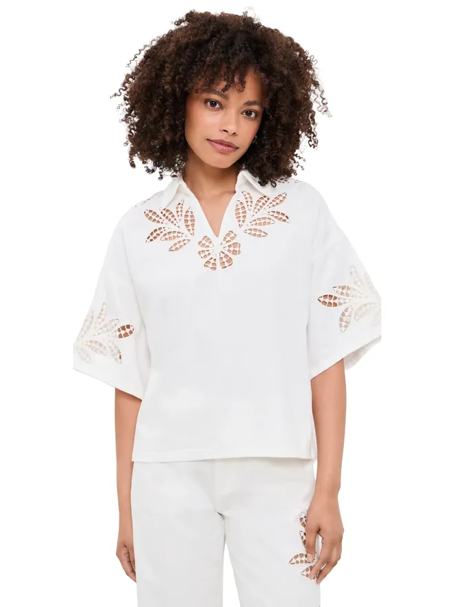Rag & Bone rag & bone ルーシー フローラル カットアウト デニムシャツの商品画像