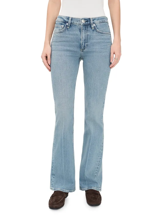 Rag & Bone rag & bone ペイトン ミッドライズ フルレングス ブーツカット ジーンズ エバーグレード 23の商品画像