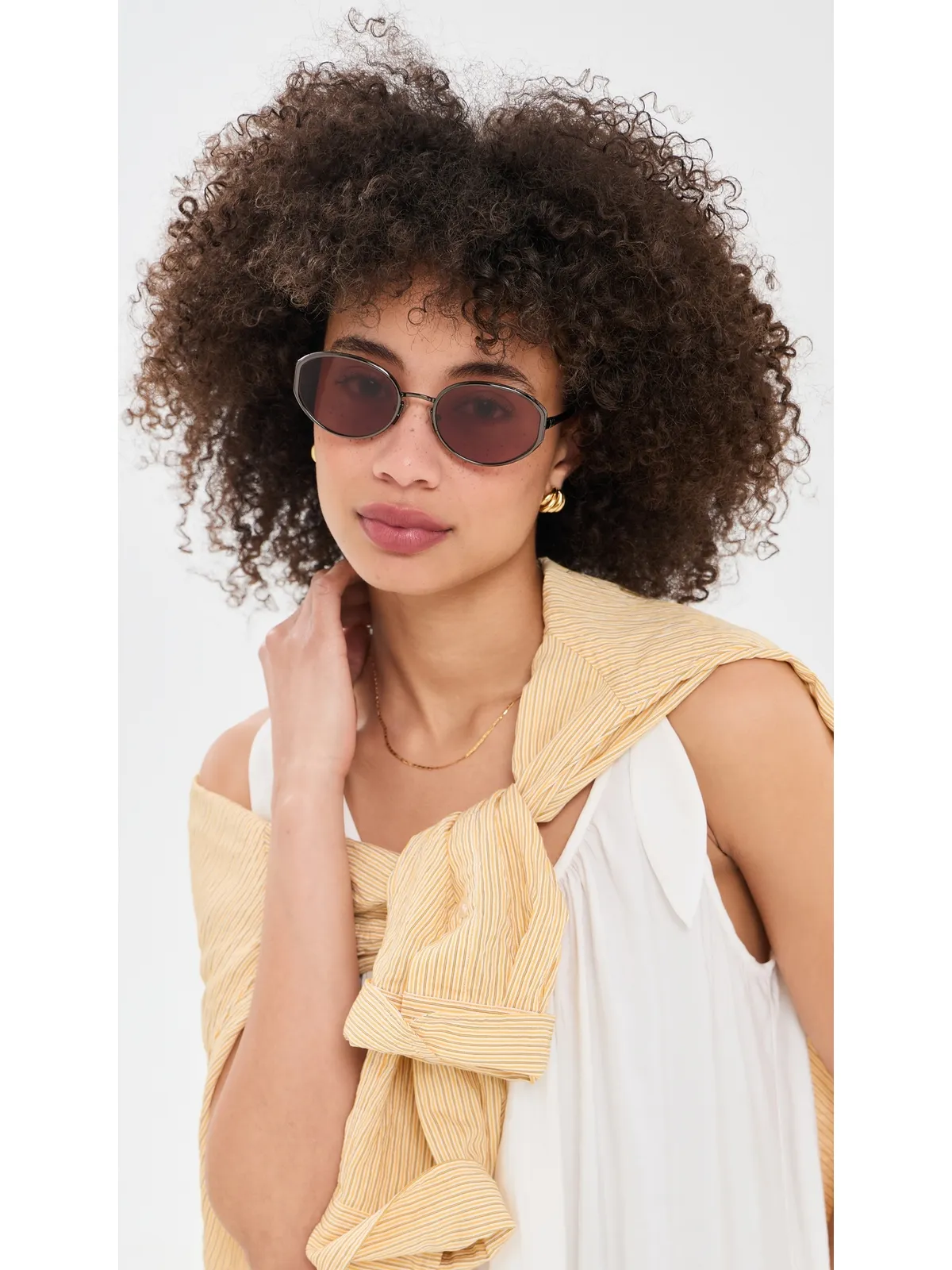 rag & bone オーバル メタル サングラス - 画像3