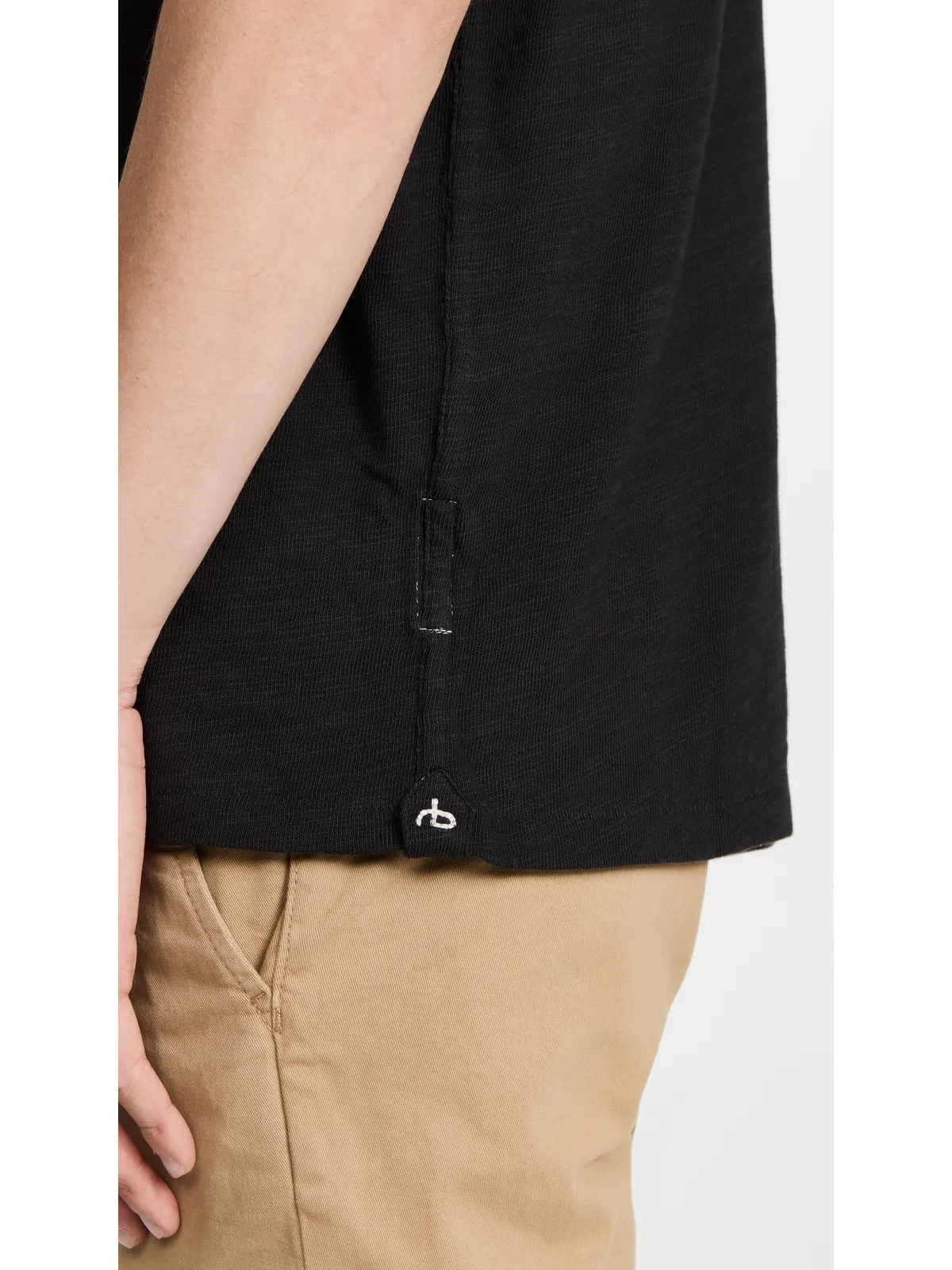 rag & bone クラシック フレイム Tシャツ ジェットブラック - 画像6