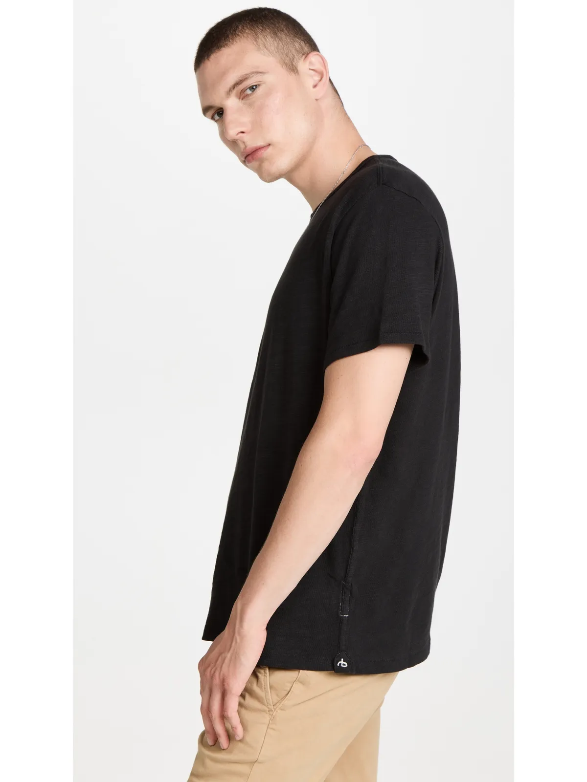 rag & bone クラシック フレイム Tシャツ ジェットブラック - 画像4