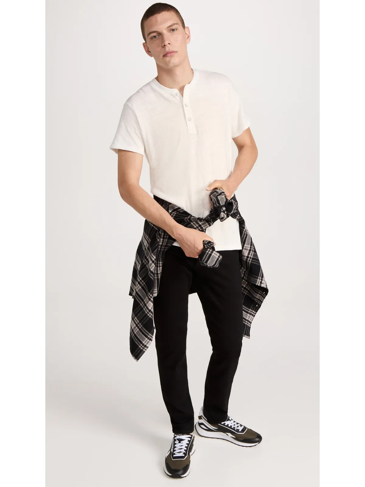 rag & bone クラシック 半袖 ヘンリーネック - 画像5