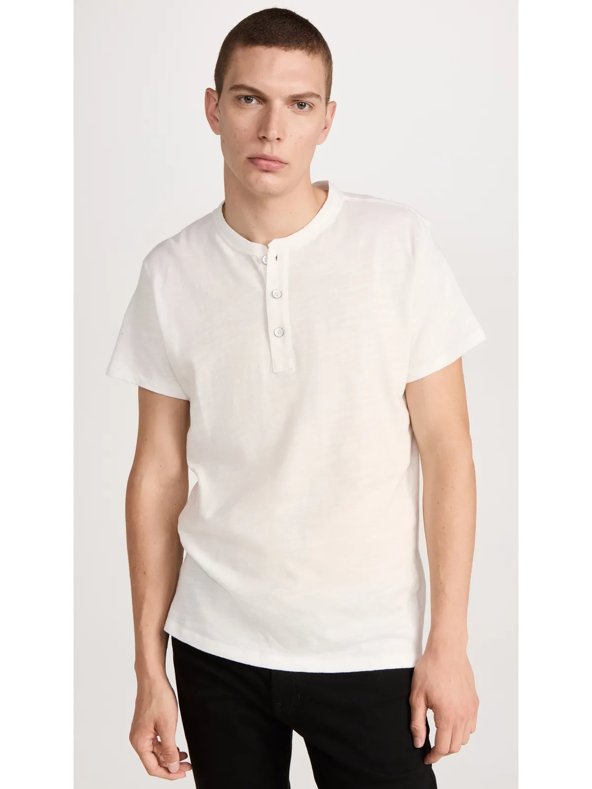 rag & bone クラシック 半袖 ヘンリーネック - 画像2