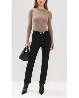 rag & bone Flexi Wren ハイライズ アンクル丈スリムジーンズ ブラック - サムネイル5