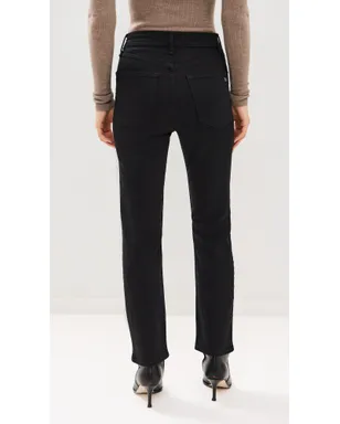 rag & bone Flexi Wren ハイライズ アンクル丈スリムジーンズ ブラック - サムネイル3