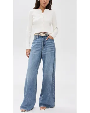 rag & bone Featherweight Sofie ハイライズ・ワイドジーンズ ベバリー - サムネイル5