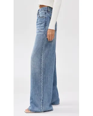 rag & bone Featherweight Sofie ハイライズ・ワイドジーンズ ベバリー - サムネイル4