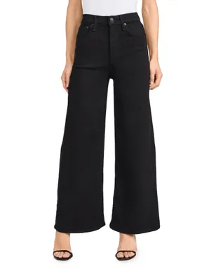 rag & bone フレキシ ソフィー ハイライズ アンクルワイドジーンズ ブラック - サムネイル1