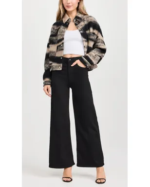 rag & bone フレキシ ソフィー ハイライズ アンクルワイドジーンズ ブラック - サムネイル3