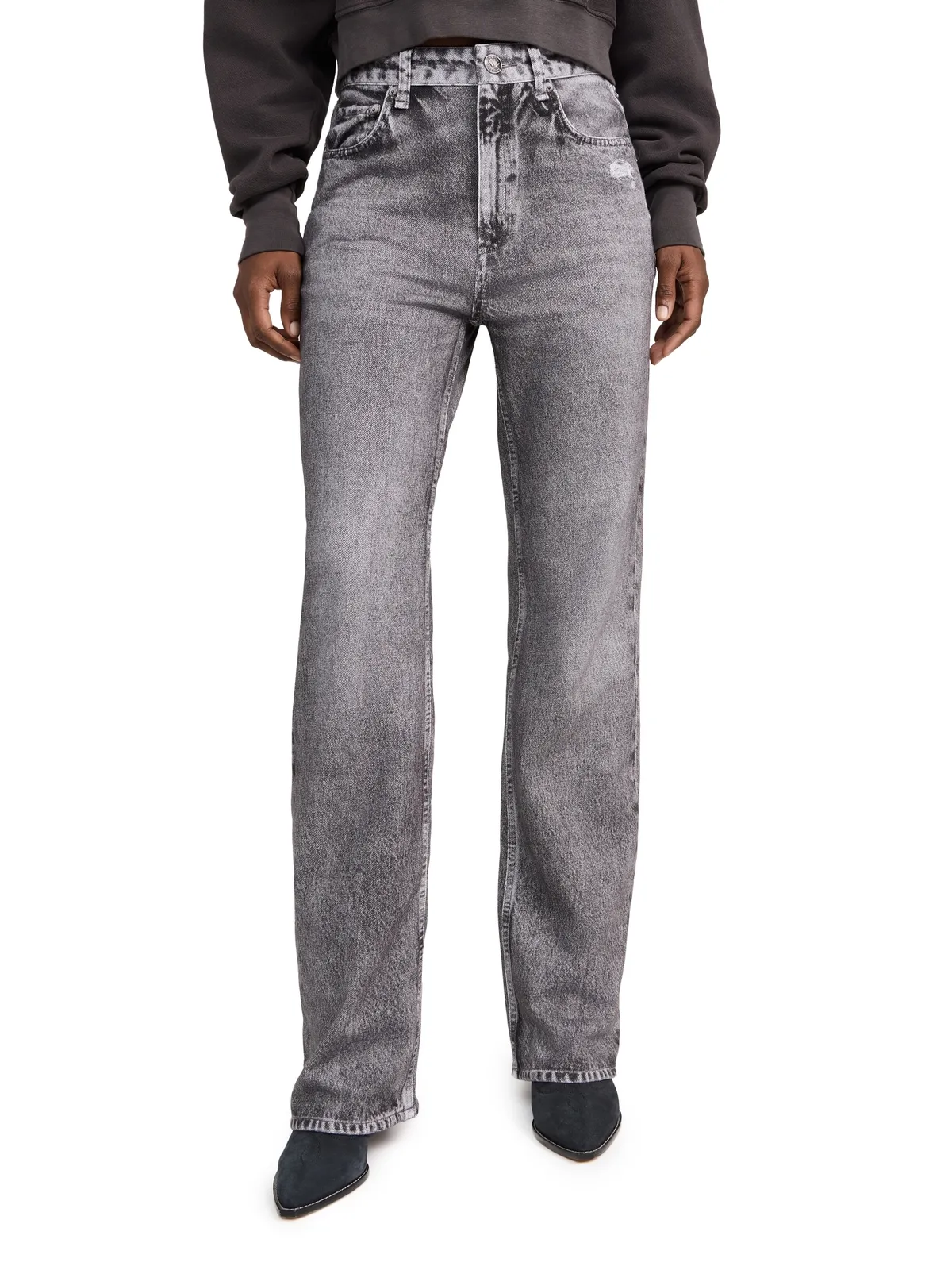 rag & bone Rb Miramar ストレートスウェットパンツ Raven - 画像1