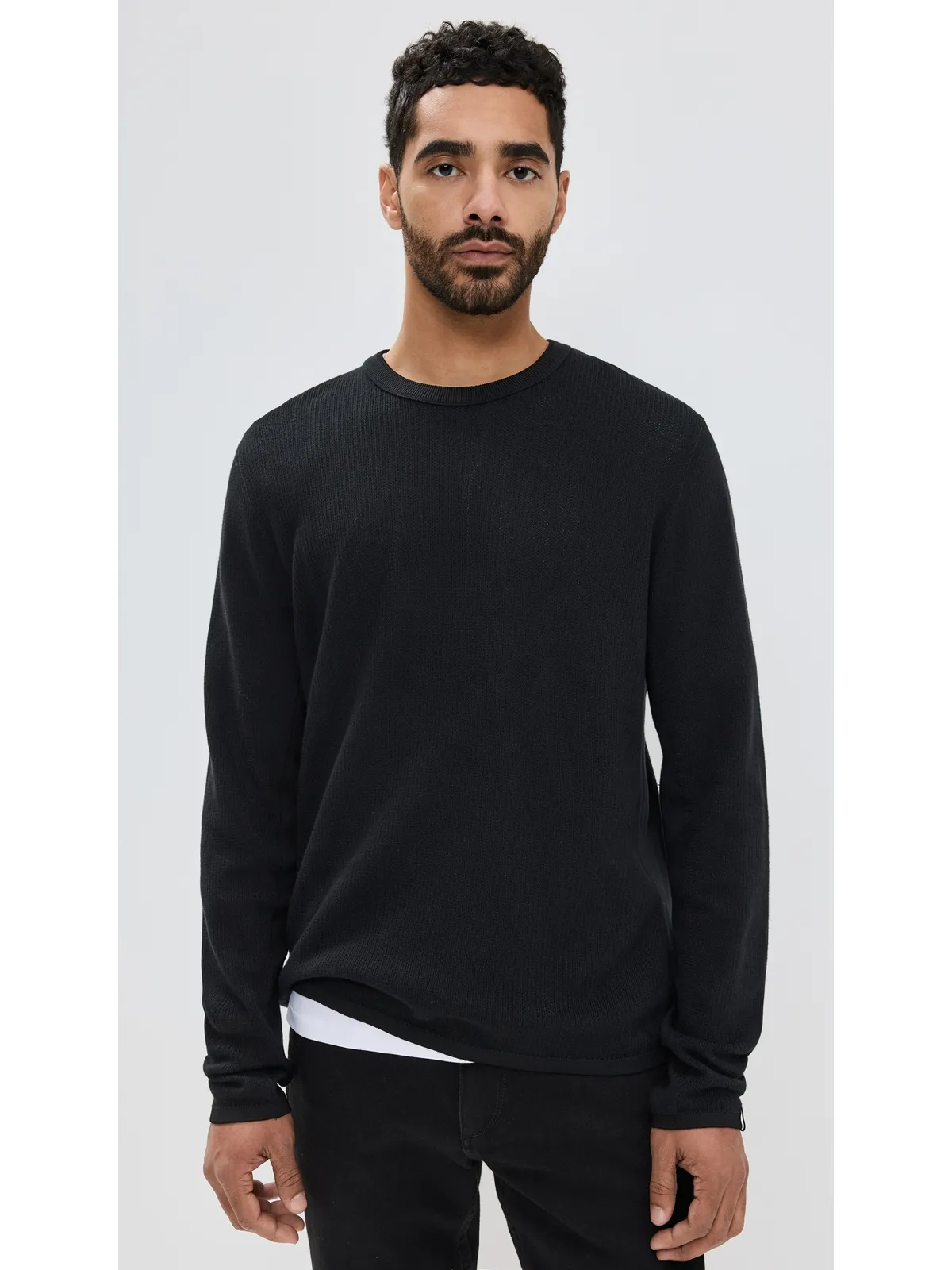 rag & bone ハーヴェイ クルー ブラック M - 画像2