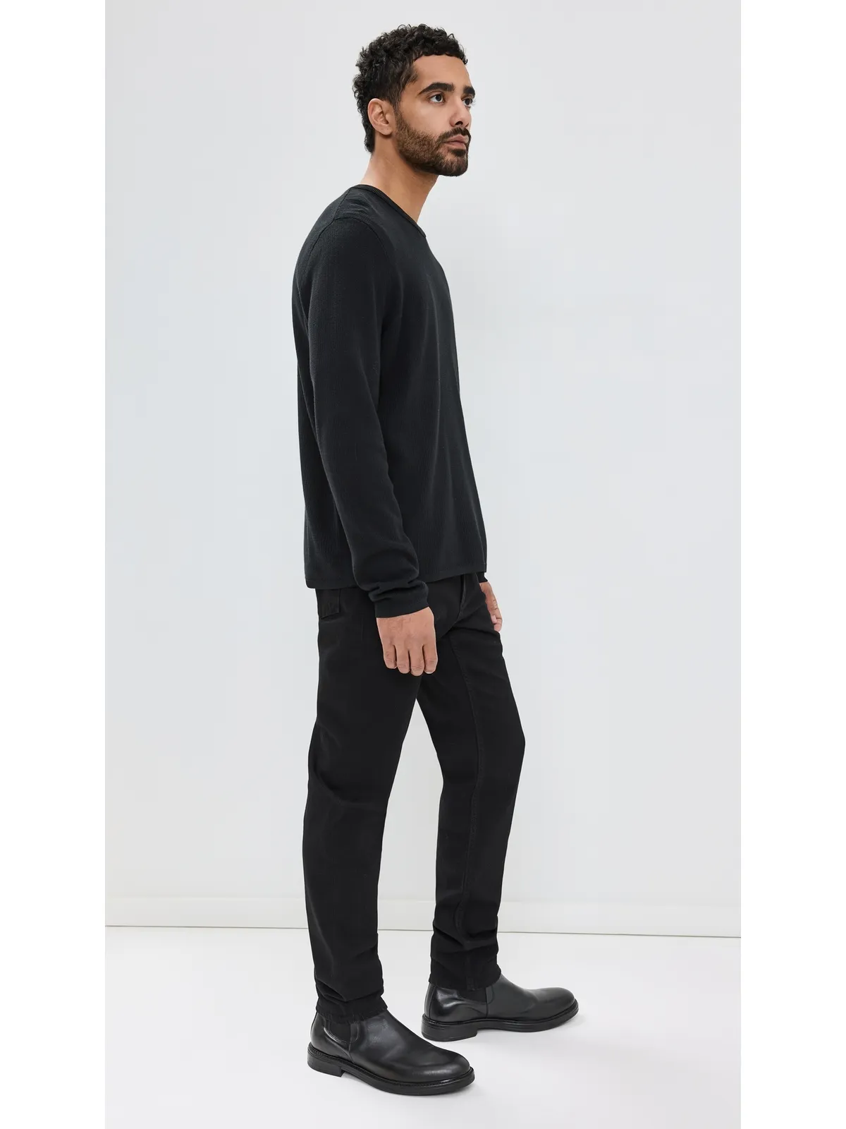 rag & bone ハーヴェイ クルー ブラック M - 画像4