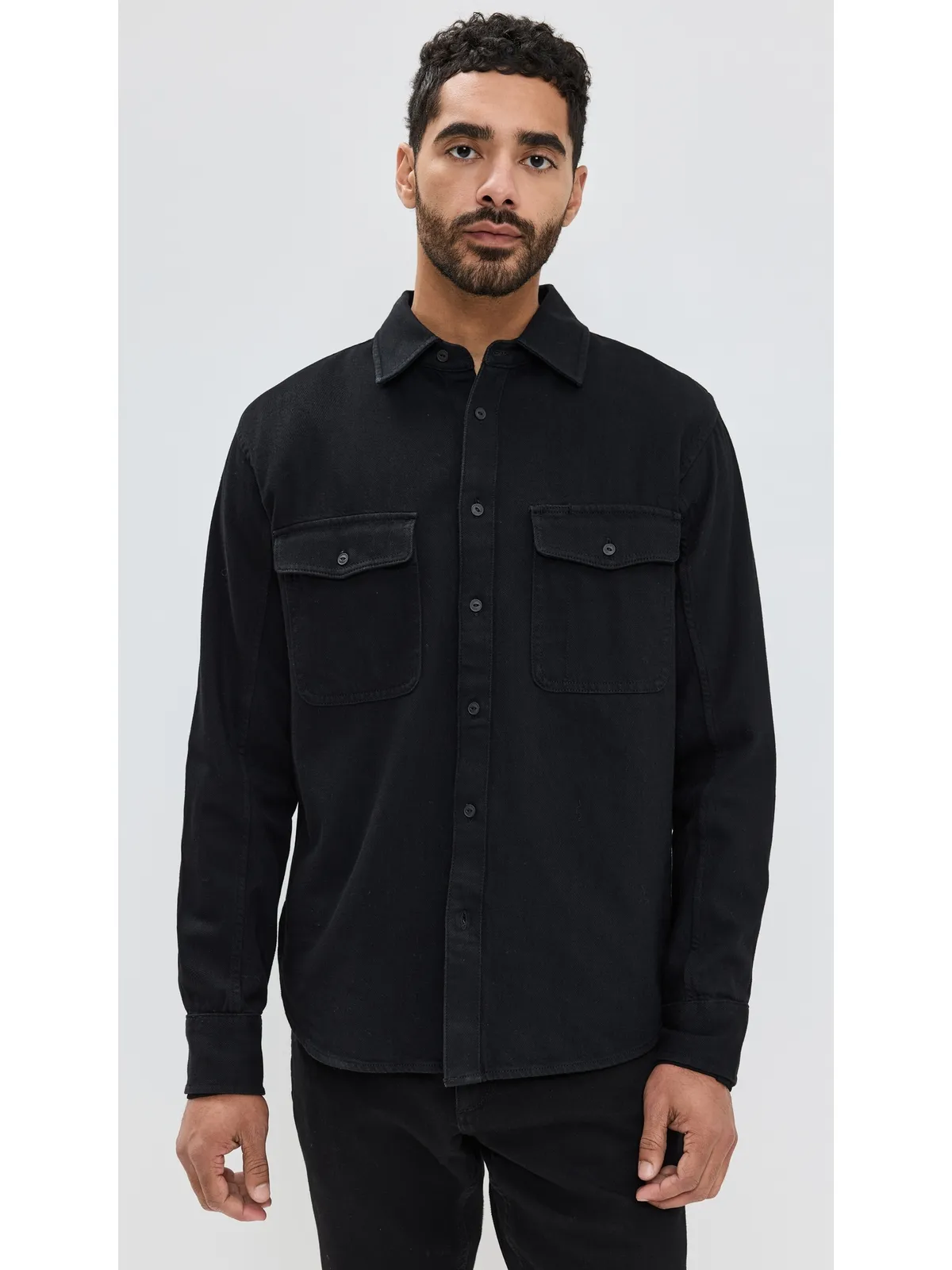 rag & bone デニムエンジニアード ジャックシャツ ブラック M - 画像2
