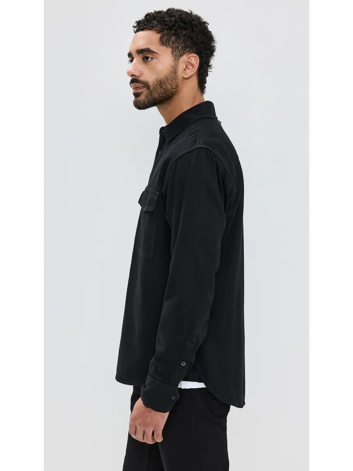 rag & bone デニムエンジニアード ジャックシャツ ブラック M - 画像4