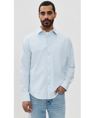 rag & bone トムリン ストレッチドビー シャツ パウダーブルー - サムネイル2