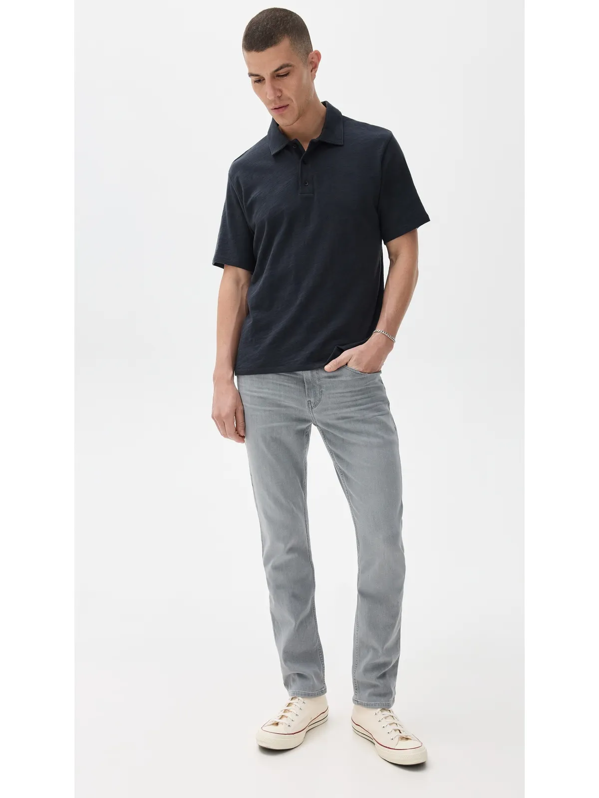 rag & bone クラシック フレイム ポロ サーモン M - 画像5
