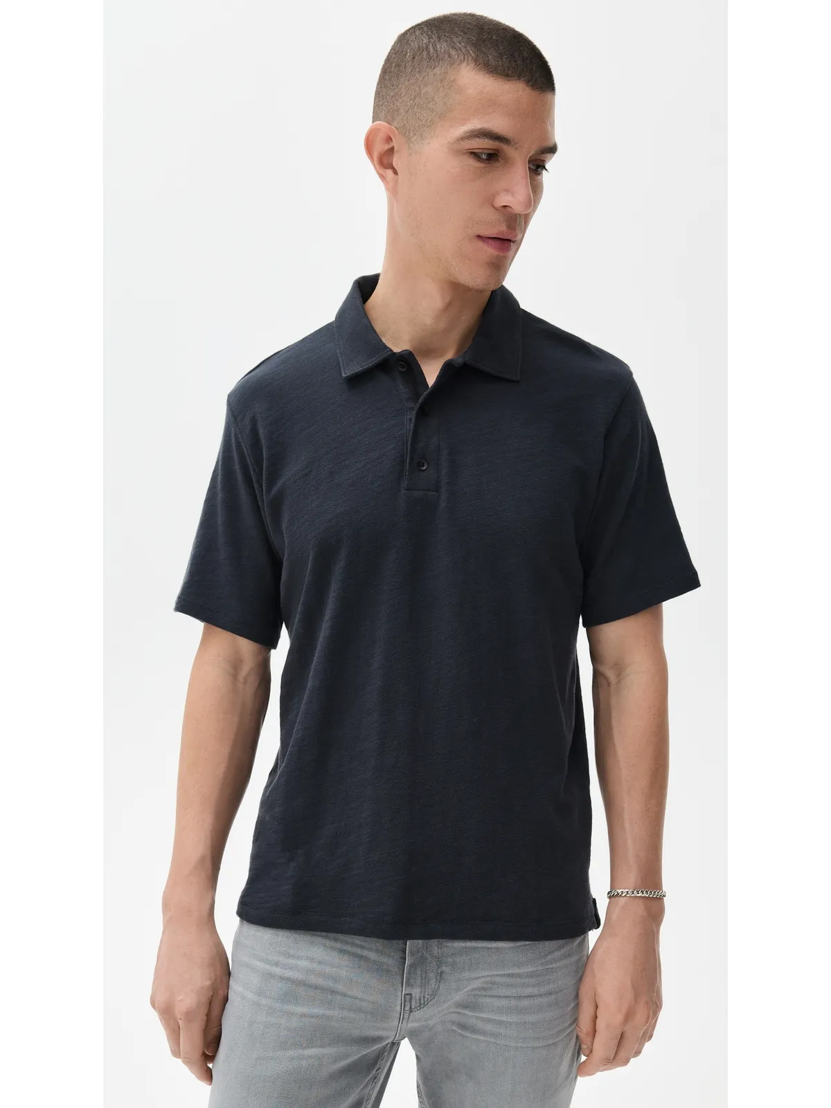 rag & bone クラシック フレイム ポロ サーモン M - 画像2