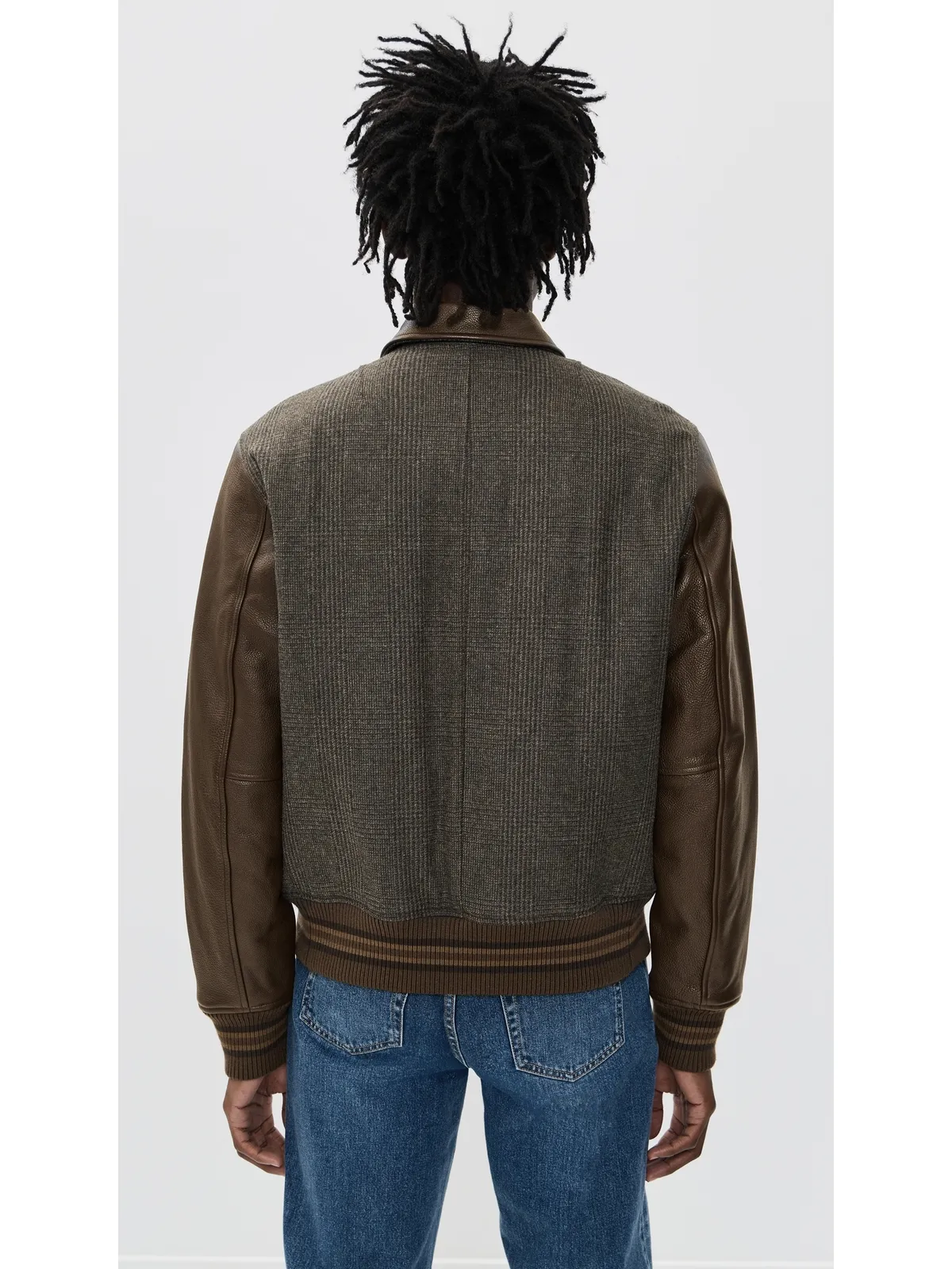rag & bone ジェレミー ヴァーシティ ジャケット ブラウン - 画像3