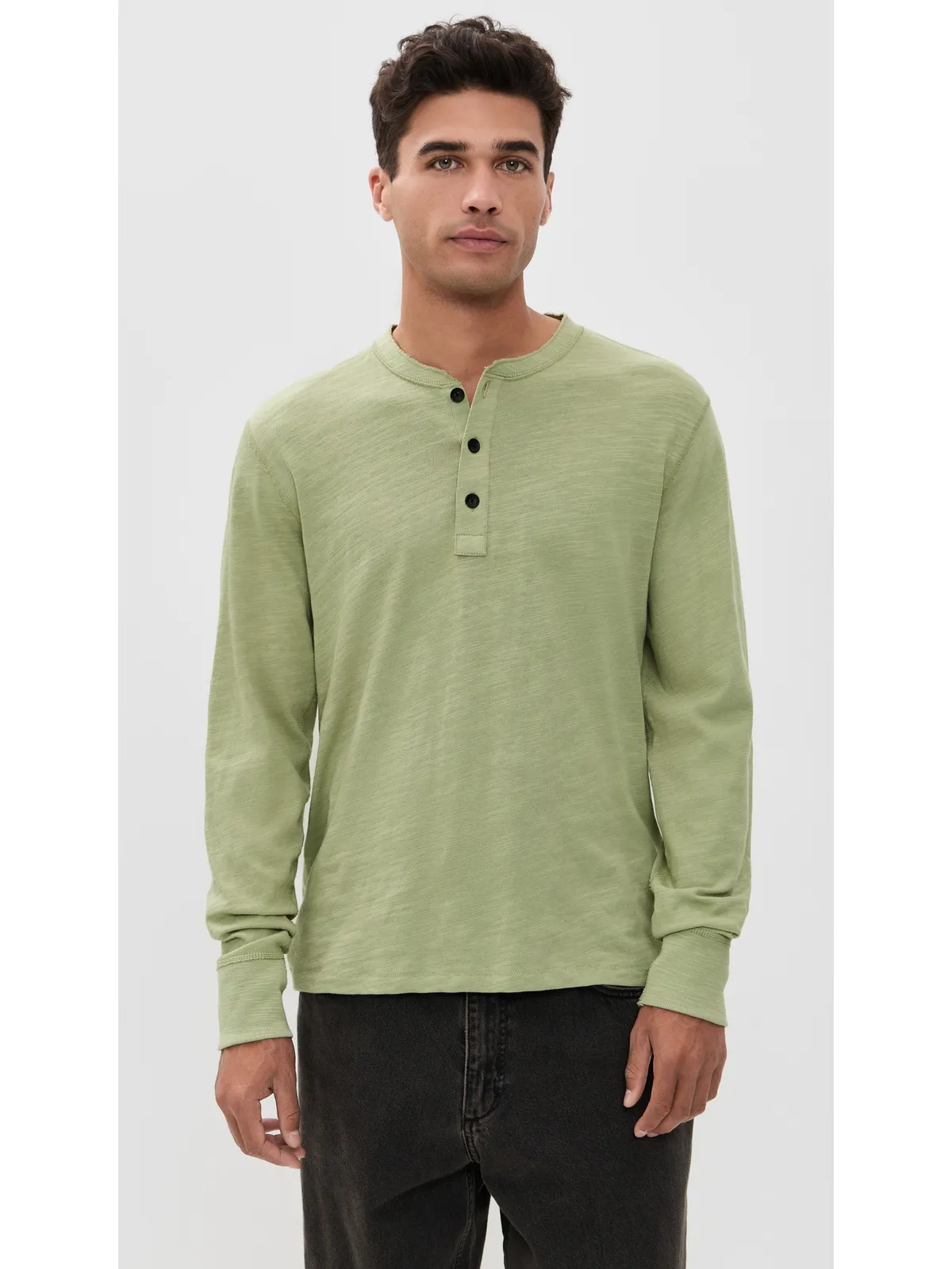 rag & bone クラシック フレイム ヘンリーネック シャツ - 画像2