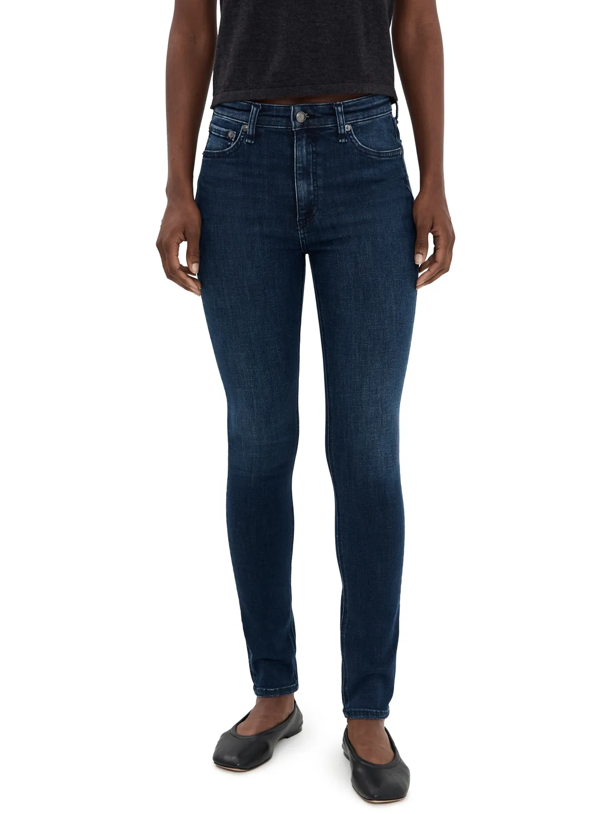 rag & bone Flexi Nina ハイライズ・フルレングス・スキニージーンズ - 画像1