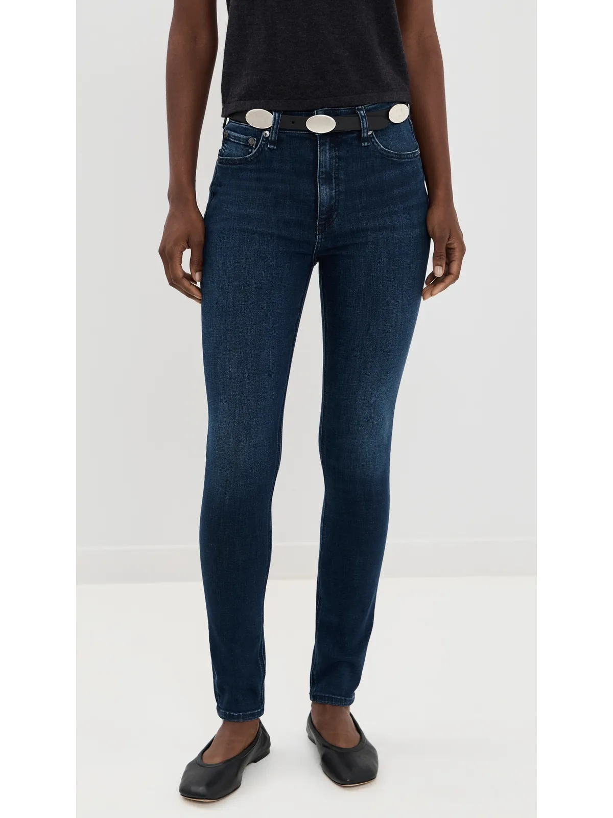 rag & bone Flexi Nina ハイライズ・フルレングス・スキニージーンズ - 画像2