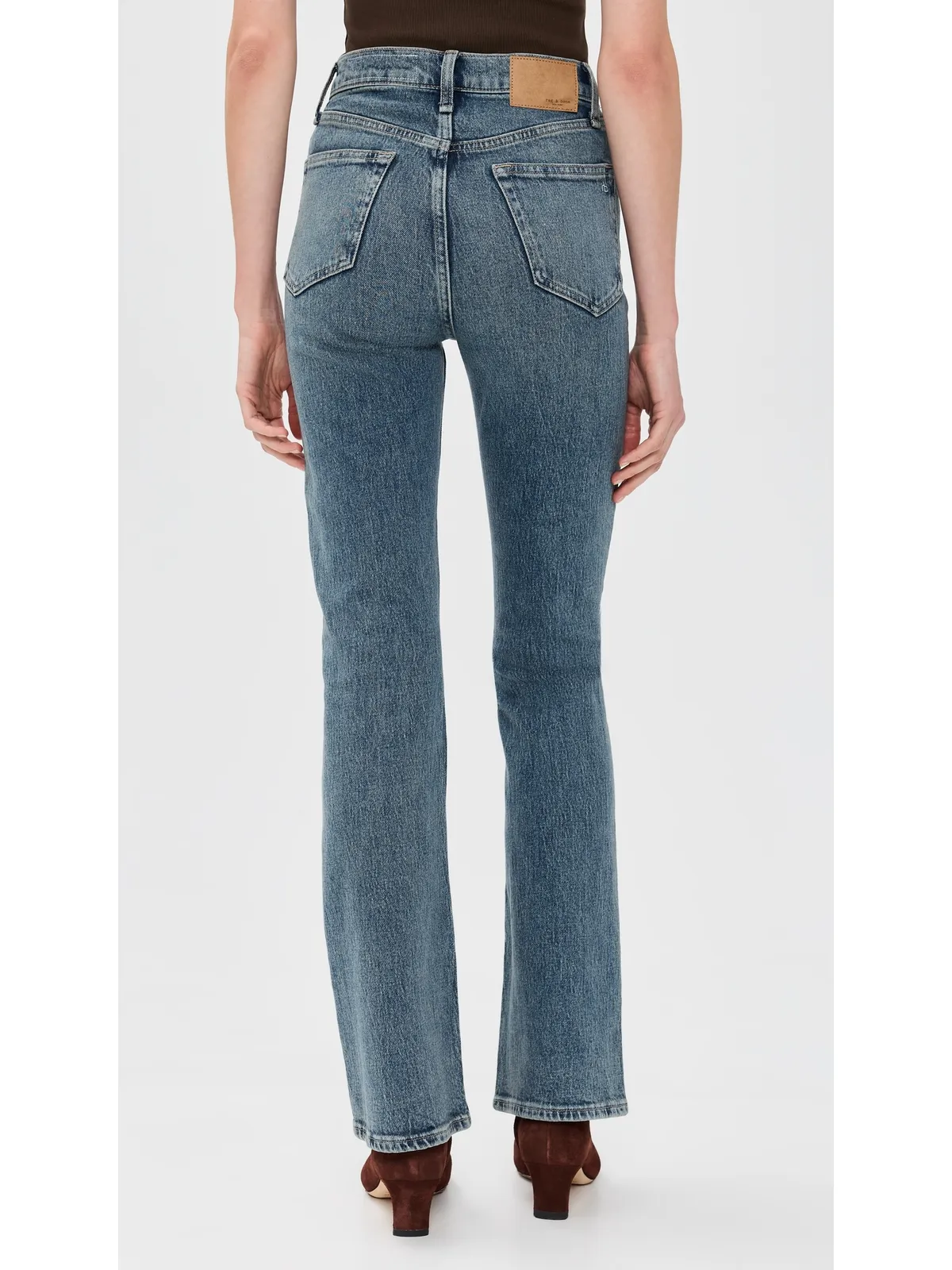 rag & bone ペイトン ハイライズ フルレングス ブーツカット ジーンズ Cswel - 画像3