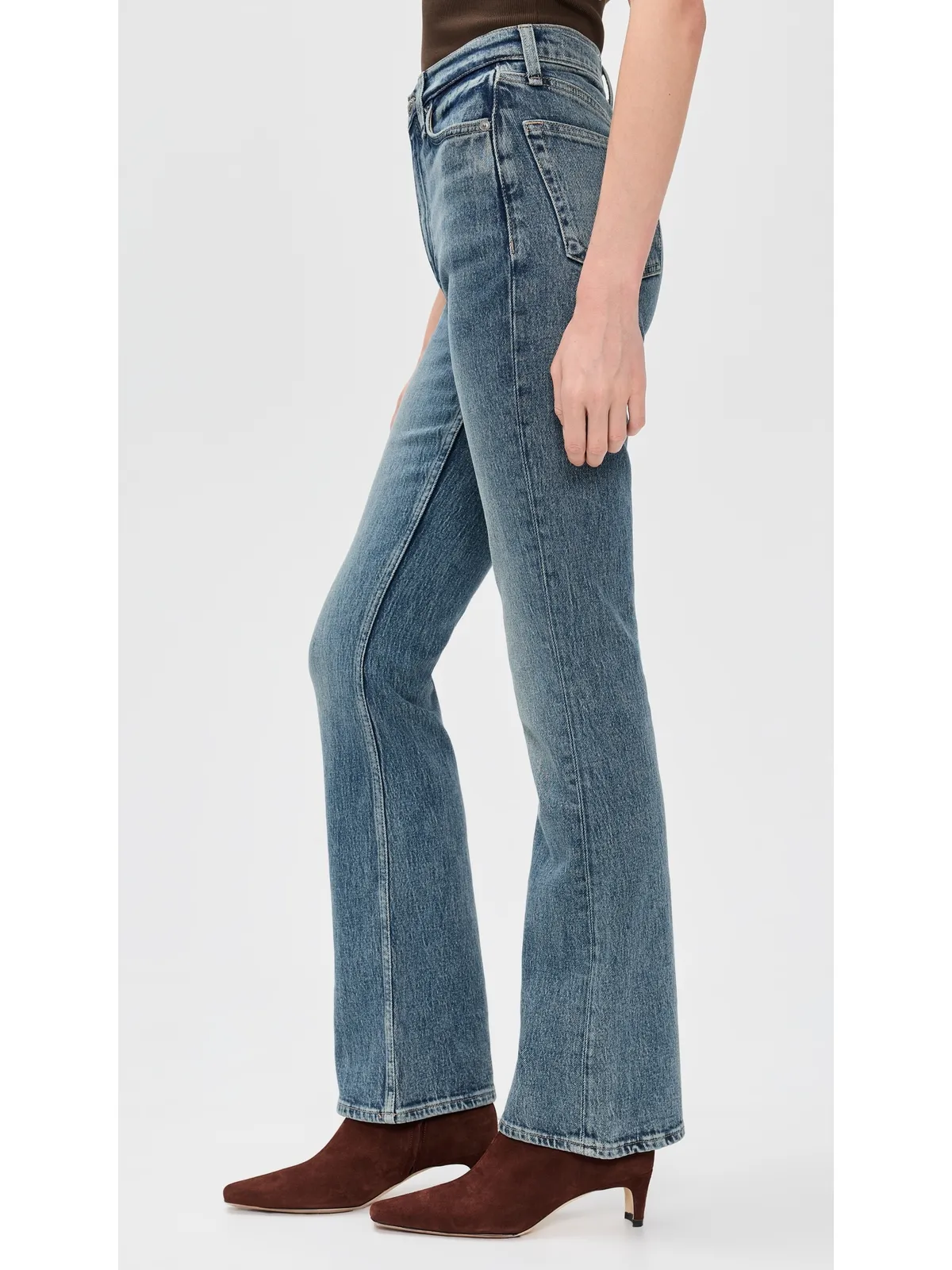rag & bone ペイトン ハイライズ フルレングス ブーツカット ジーンズ Cswel - 画像4