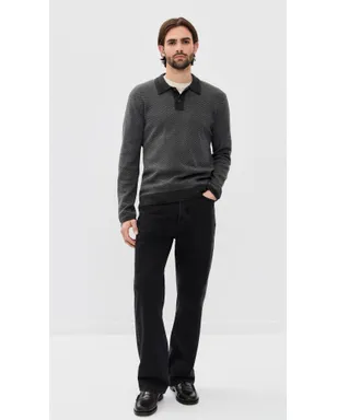 RAILS Herrington Polo Charcoal Herringbone Melange M - サムネイル5