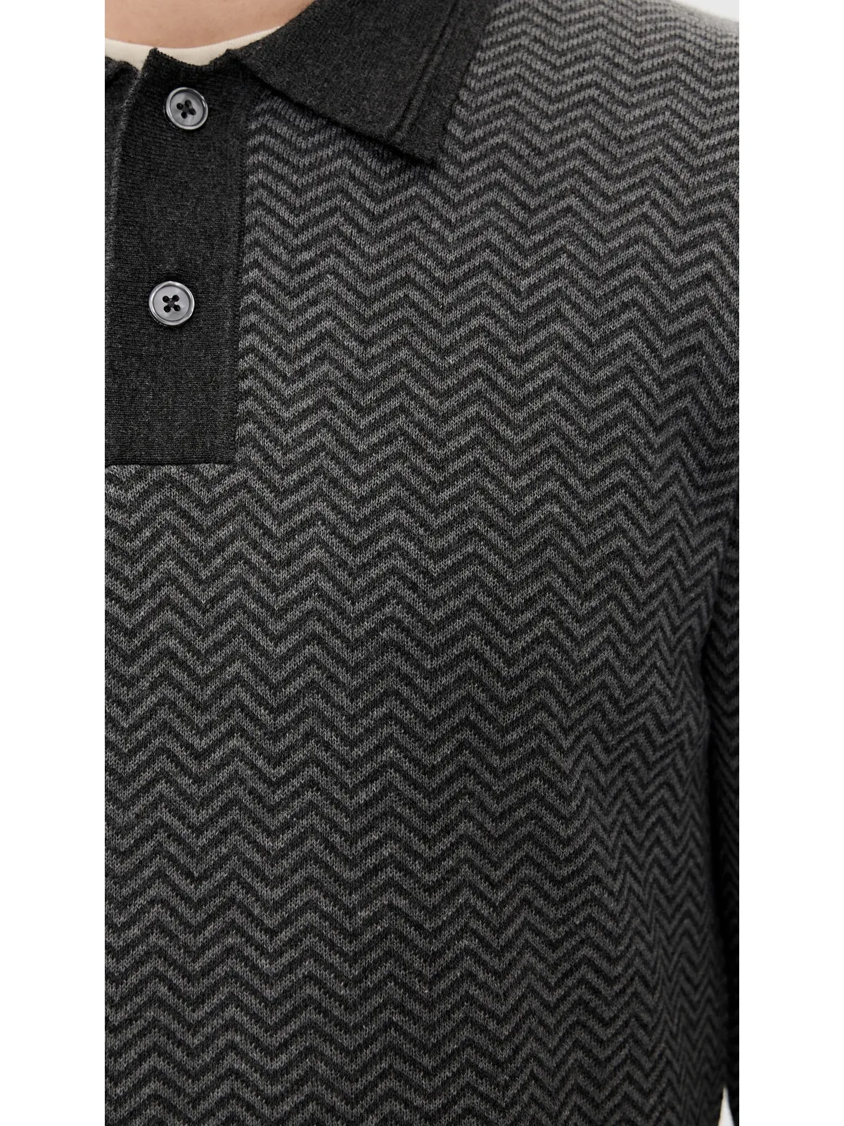 RAILS Herrington Polo Charcoal Herringbone Melange M - 画像6