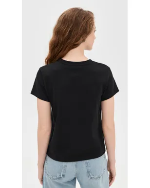 RAILS ガールフレンドTシャツ ブラック - サムネイル3