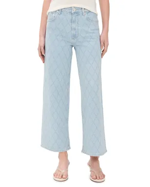 RAILS Getty Rhinestone クロップジーンズ キルテッド スタッズ - サムネイル1
