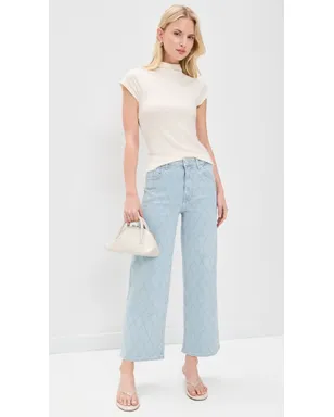 RAILS Getty Rhinestone クロップジーンズ キルテッド スタッズ - サムネイル5