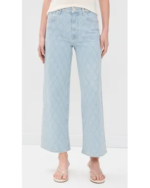 RAILS Getty Rhinestone クロップジーンズ キルテッド スタッズ - サムネイル2