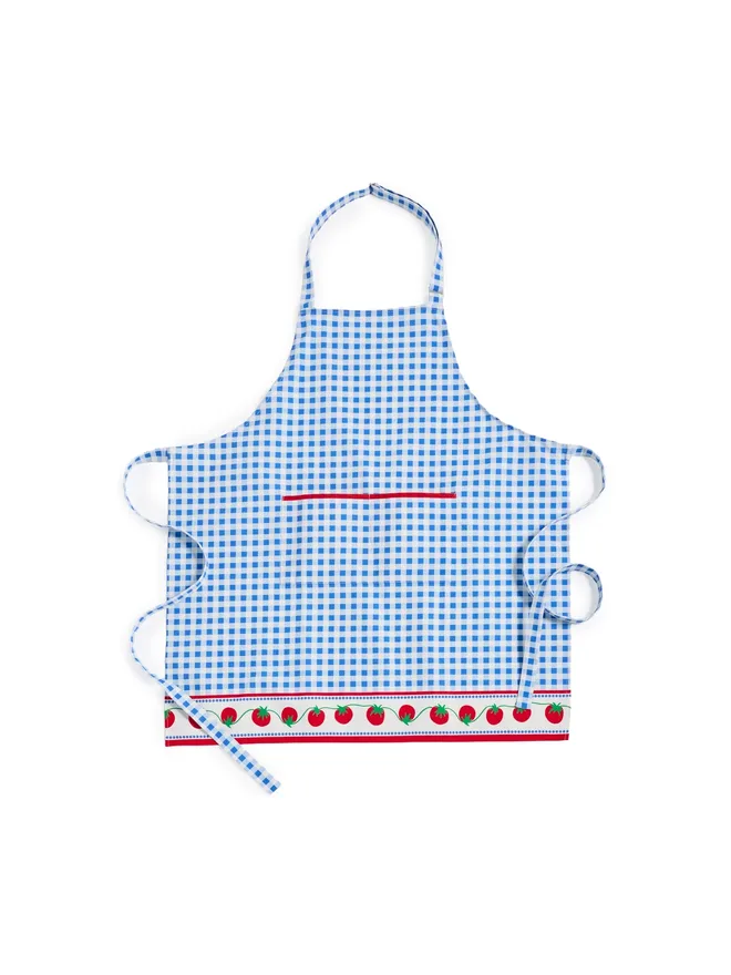 Rails RAILS Cucinaエプロン ギンガム柄 トマトプリントの商品画像