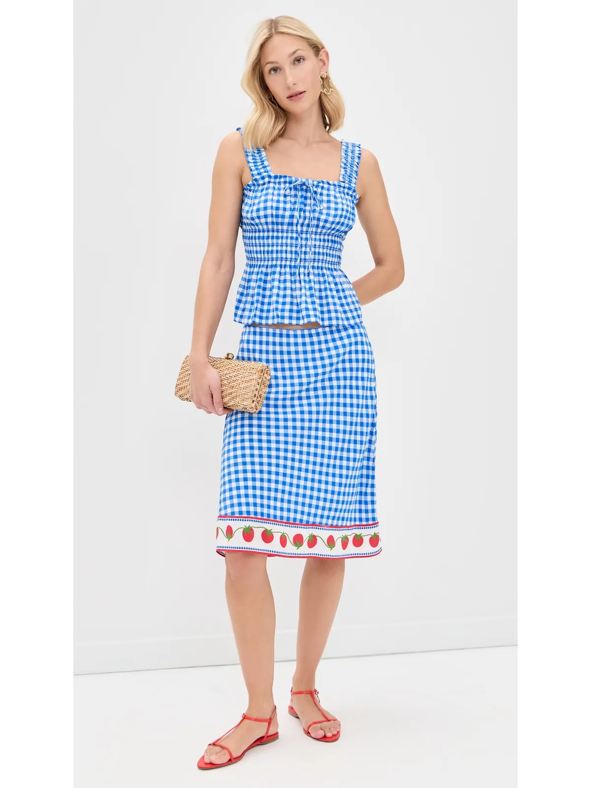 RAILS Donna Top Azure Gingham - 画像5