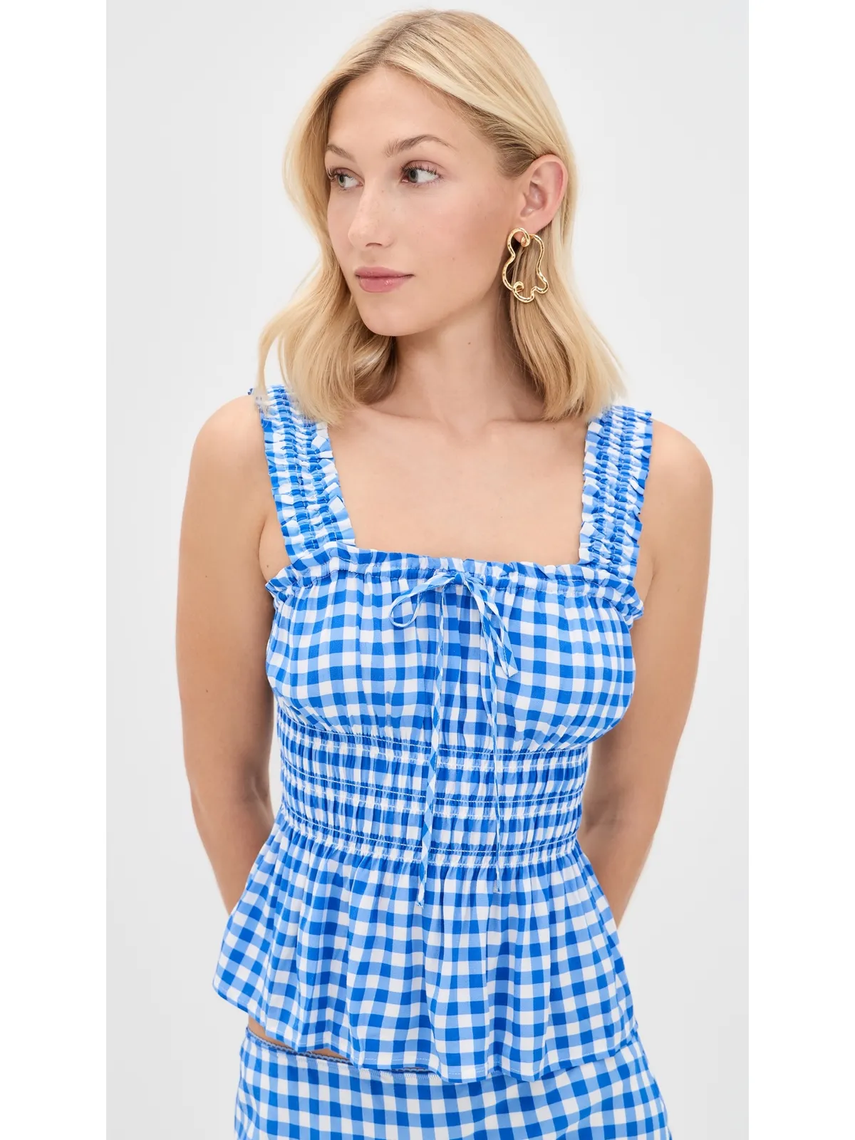 RAILS Donna Top Azure Gingham - 画像2