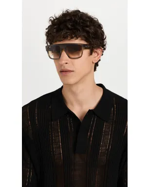 Ray-Ban RB0360S Drifter スクエア サングラス（ストライプグリーン） - サムネイル4