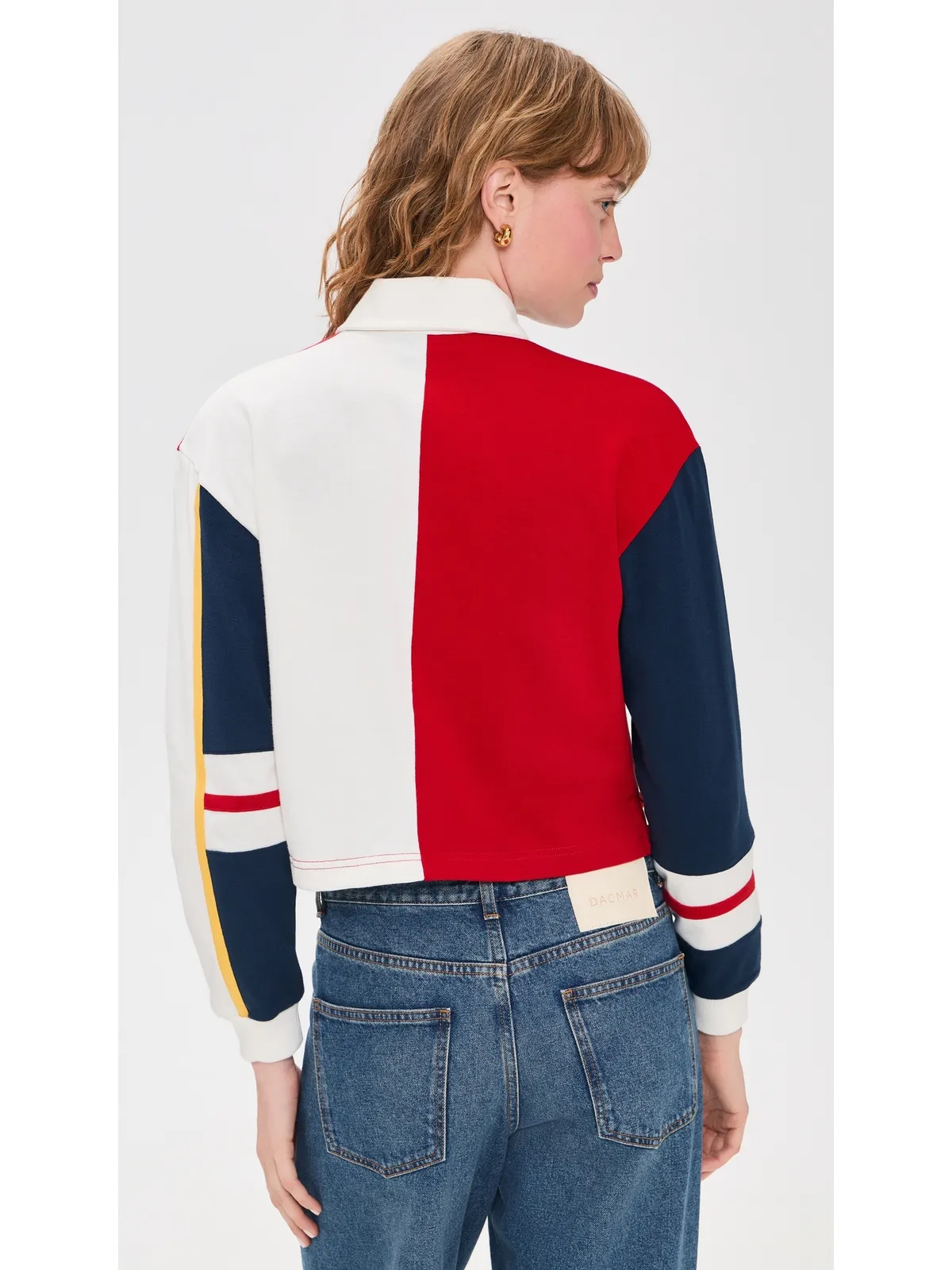 Rowing Blazers クロップドカラー・ブロック ラグビーシャツ - 画像3