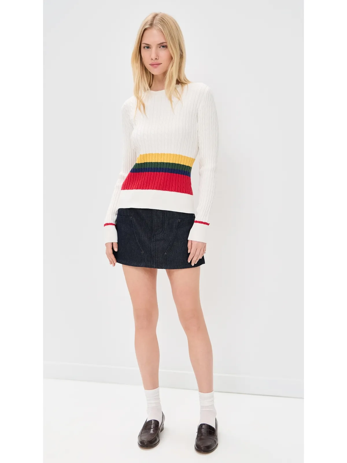 Rowing Blazers ケーブルニット プルオーバー ストライプ／マルチカラー - 画像5