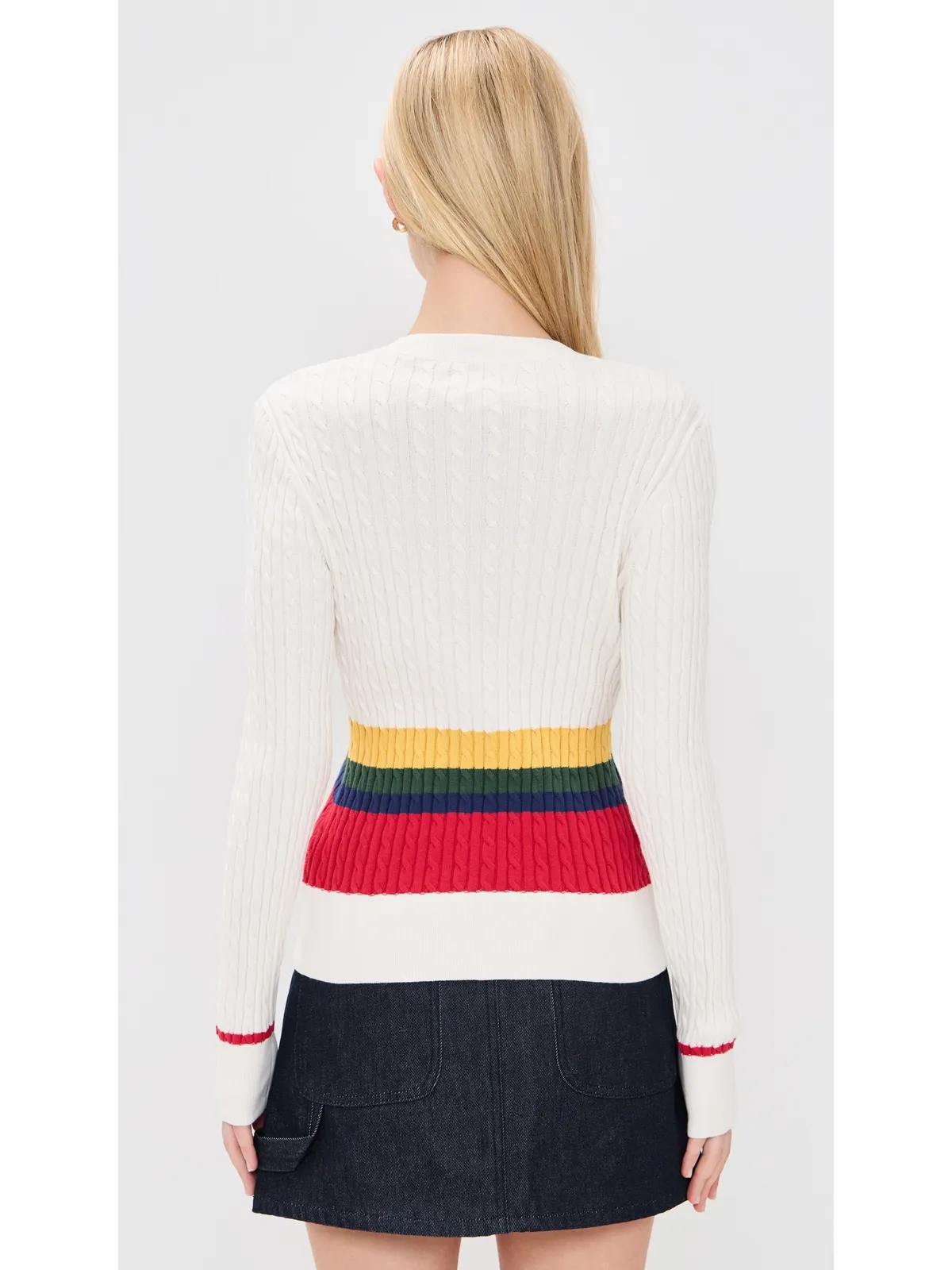 Rowing Blazers ケーブルニット プルオーバー ストライプ／マルチカラー - 画像3